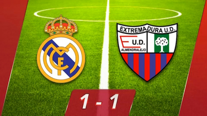 El Extremadura ha empatado este domingo en su visita al Real Madrid Castilla en Valdebebas