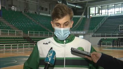 Fran Cárdenas tras el partido ante Canoe