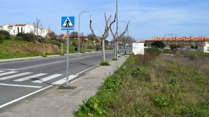 Solares en la zona de La Mazuela, donde se van a edificar las nuevas viviendas.