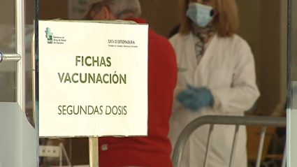 Vacunados con la segunda dosis en Cáceres