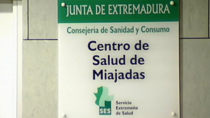 Cartel centro de Salud de Miajadas