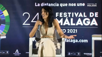 Ainhoa Rodríguez, de Destello Bravío, en el festival de Málaga
