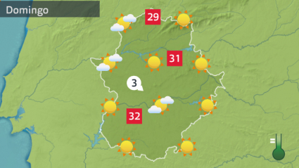 Previsión Extremadura 25 de julio