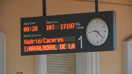 Panel informativo RENFE