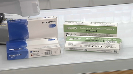 Tests a la venta en una farmacia