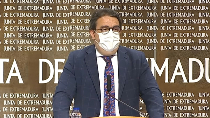 José María Vergeles, durante la celebración de una rueda de prensa.