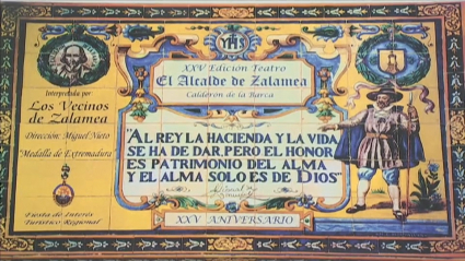 Cartel conmemorativo de la universal obra de Lope de Vega