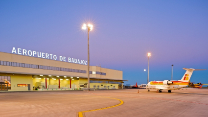 Plataforma de aeronaves del aeropuerto de Badajoz