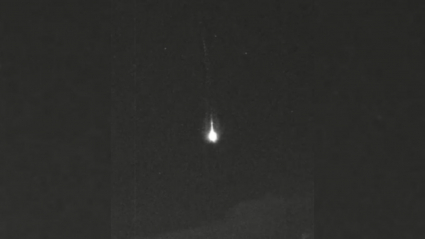 Meteorito sobre Badajoz