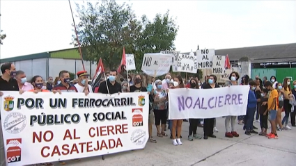 Protesta en Casatejada. 