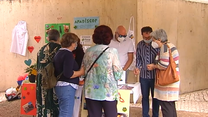 La voluntaria Pepita Pérez en una mesa del Encuentro para la solidaridad y la participación social 