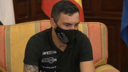 Rubén Tanco en el Consistorio pacense