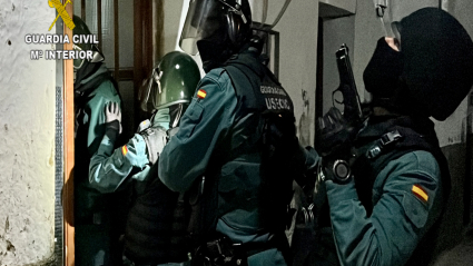 Imagen del operativo policial