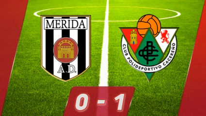 Mérida 0-1 Cacereño: Bermu amarga el debut de De Los Mozos