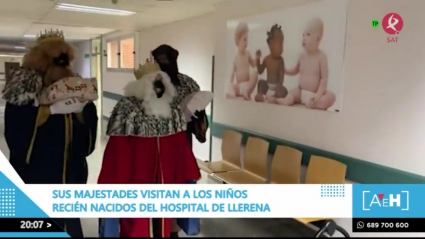 Los Reyes Magos visitan el Hospital de Llerena