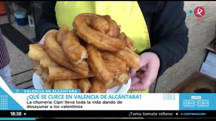 Los churros que se comen en Valencia de Alcántara 