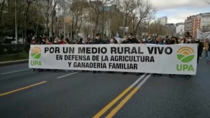 Manifestación agricultores en Madrid