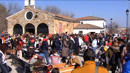 Romería de San Blas en Cáceres, esta mañana