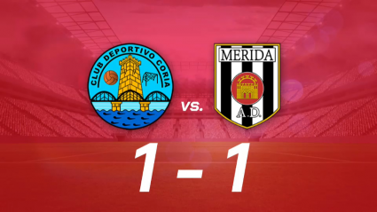 Resultado Coria 1-1 Mérida