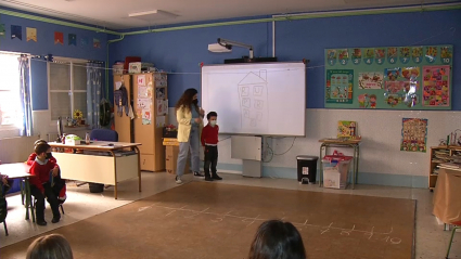 Alumnos de infantil en un aula