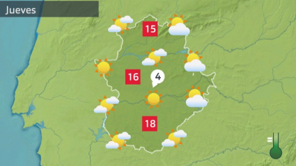 Mapa de tiempo previsto para hoy jueves 17 de marzo