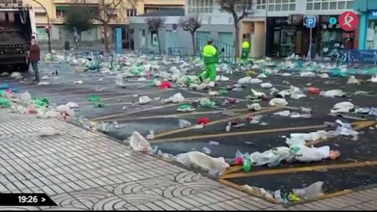 La basura en las calles tras el carnaval