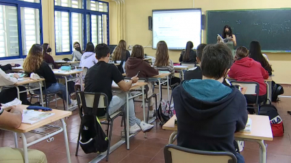 Clase de Bachillerato en Extremadura