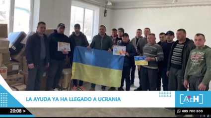ucranianos agradecidos por la ayuda recibida