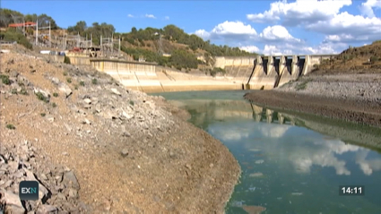 Imagen de la presa de Monfragüe el año pasado