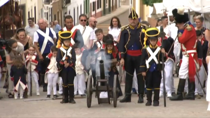 Desfile infantil en la recreación de la Batalla de La Albuera
