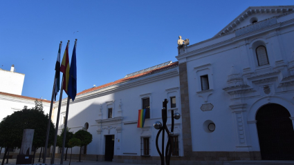 Bandera LGTBI en presidencia