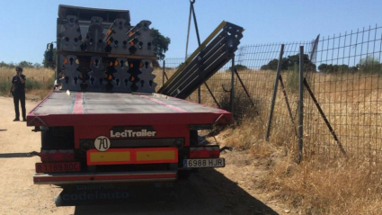 Imagen de la carga con la que se ha producido el accidente laboral