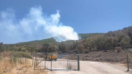 Incendio en Valle del Ambroz