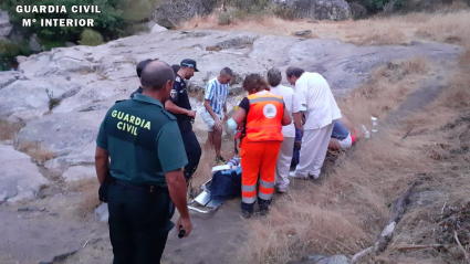 Rescatada una mujer en Hervás