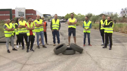 Agricultores paran en Montehermoso por el precio de la aceituna.