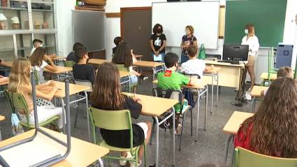 Clases en un colegio extremeño