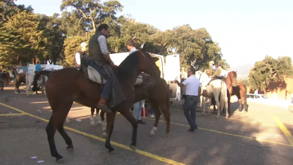 Caballistas y jinetes camino a Guadalupe