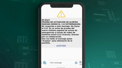 Mensaje de alerta de emergencias