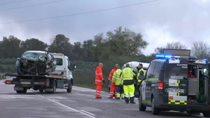 Accidente en la carretera de Olivenza