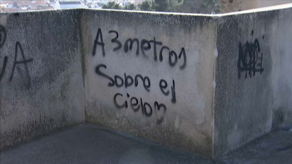 Pintada en la Alcazaba de Badajoz