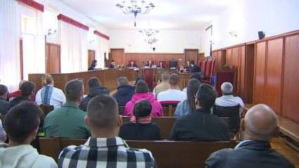 Los 29 acusados hoy en la Audiencia de Badajoz 