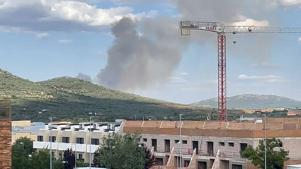 Incendio en Sierra de Fuentes