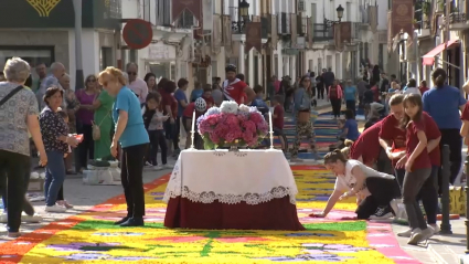 Celebración del Corpus en San Vicente de Alcántara