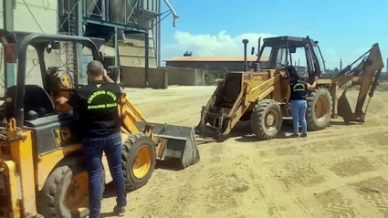 Robo de excavadoras en Ruecas