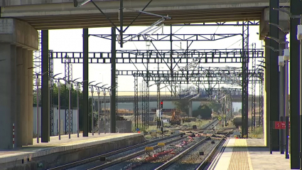 Electrificación de la vía en Extremadura