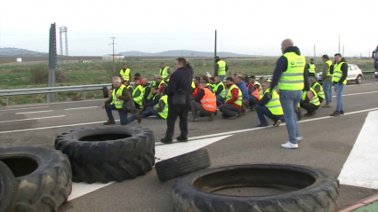 Protesta de agricultores y ganaderos