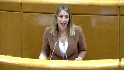 María Guardiola interviene ante el Senado