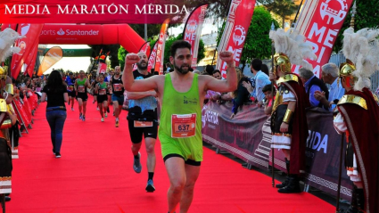 Rubén García Hermoso, media maratón Mérida
