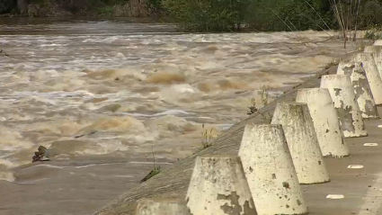 Badén de Torremayor, con el agua de las últimas lluvias