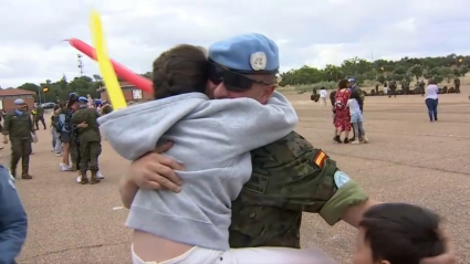 Regresan los primeros militares de la Brigada Extremadura XI